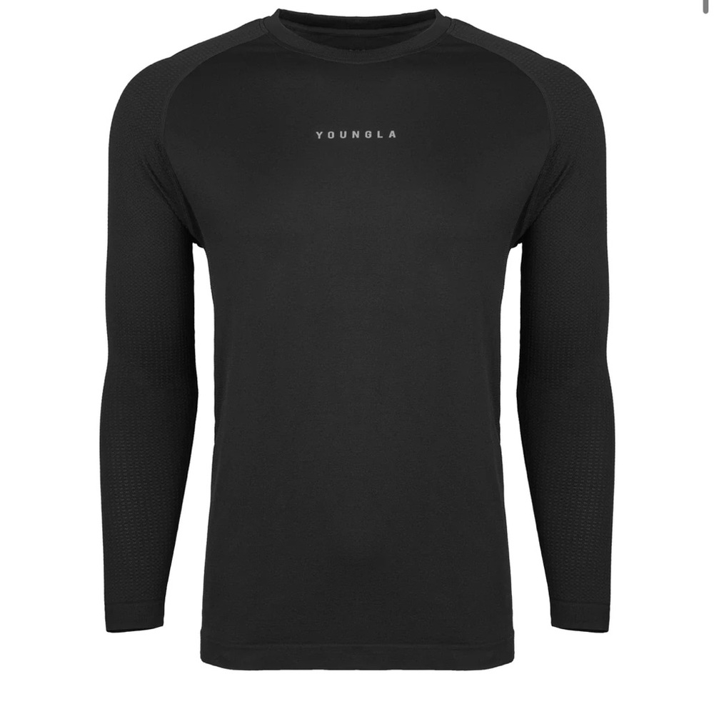 YoungLA 823 New Gen Compression Tee Black Long Sleeve